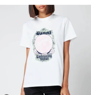 Ganni t-shirt - Säljer nu min superfina ganni t-shirt så jag ej använder den längre💕 I nyskick och ej använd så mycket💕