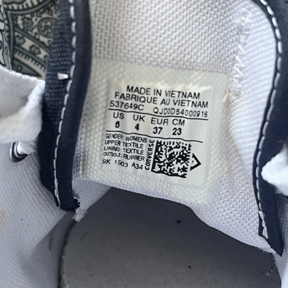 blå/svart low converse  - 91