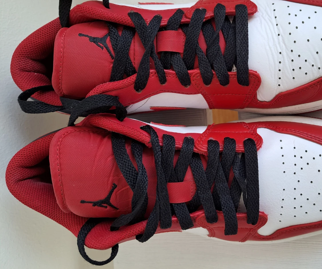 Air jordan 1 low stl 41. White/gym red-black - 91