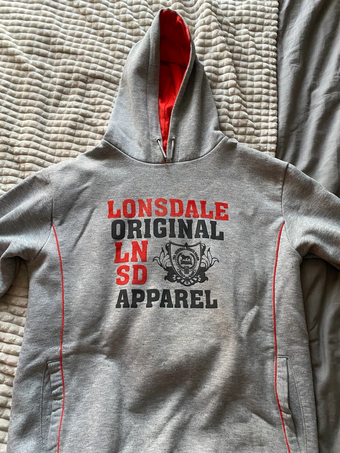 Vintage grå hoodie