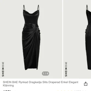 Klänning - Säljer helt ny klänning ifrån shein, oanvänd. Säljer pågrund utav att ja ej tycker den satt fint på mig. Storlek M