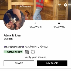 Nytt konto - Följ mitt nya konto kommer inte använda detta längre ☺️