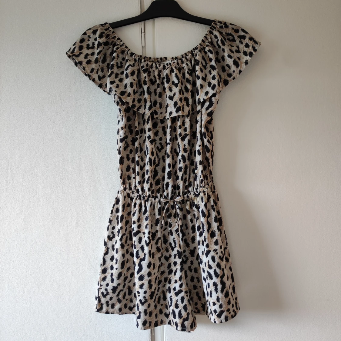 Loepardpintad byxdress