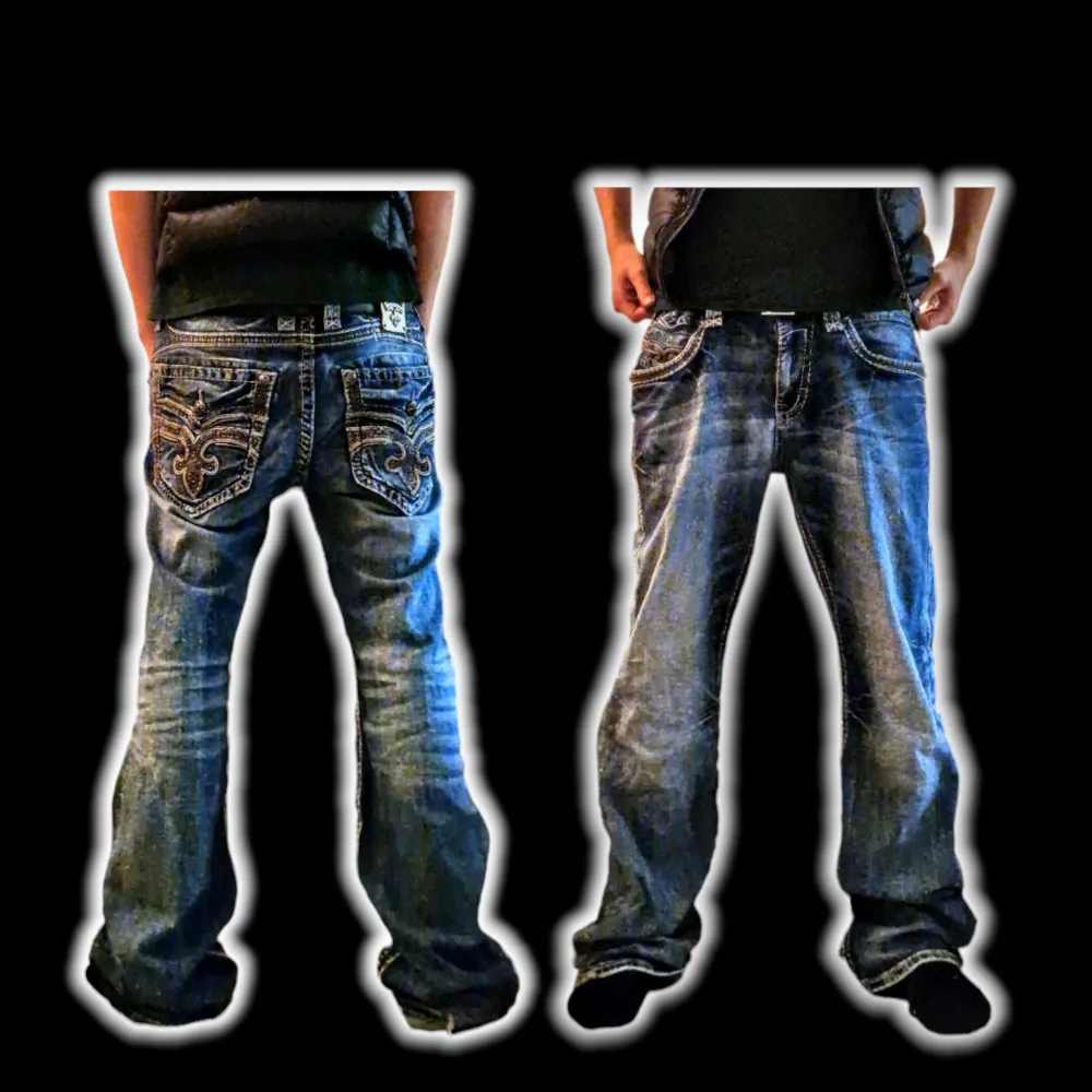 Bootcut rock revival jeans!! Perfekt passform och prima skick. Hmu om du är intresserad och kom gärna med bud :). Jeans & Byxor.