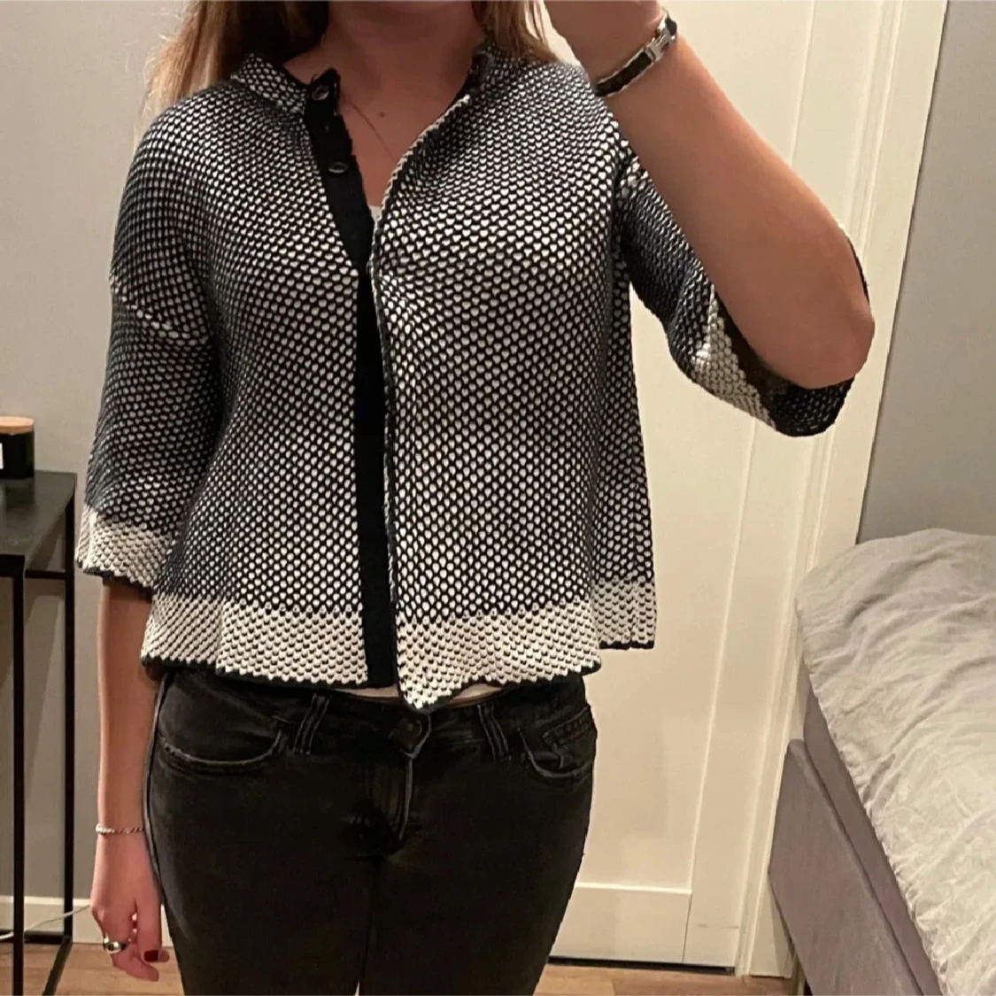 Trekvartsärmad kofta - 90