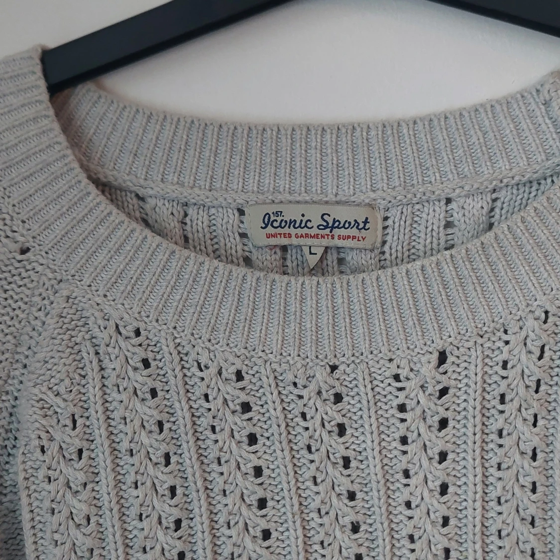 Grå stickad tröja från Iconic Sport - 91