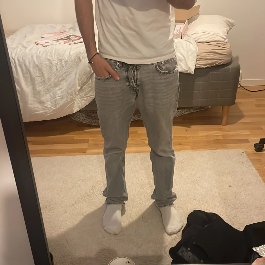 Grå jeans från Zara