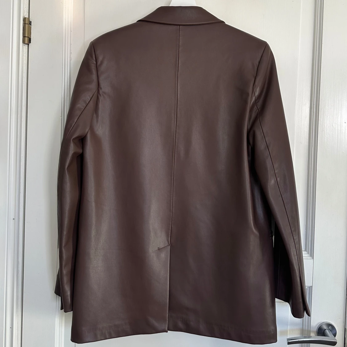 Brun kavaj från Zara skinn - 1