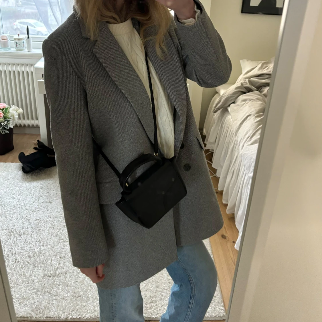 Grå kappa från Zara - 1