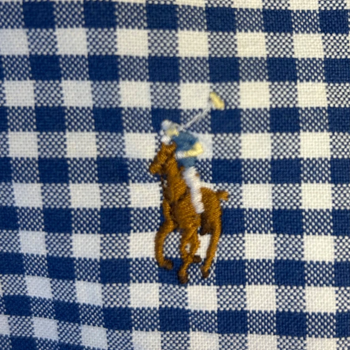 Blå och vit rutig skjorta från Ralph Lauren stl S - 90