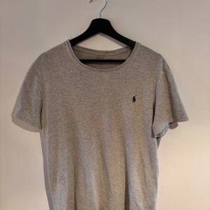 Grå t-shirt från Polo Ralph Lauren - Snygg grå t-shirt från Polo Ralph Lauren med klassisk logga broderad på bröstet. Säljer billigt då den inte passar mig.