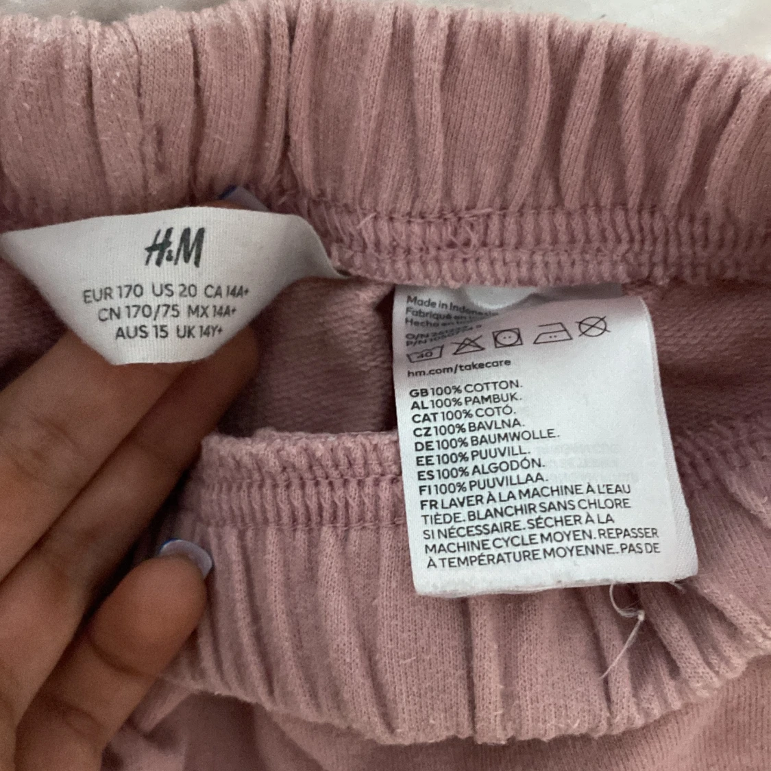 Rosa bomullsshorts från H&M - 2