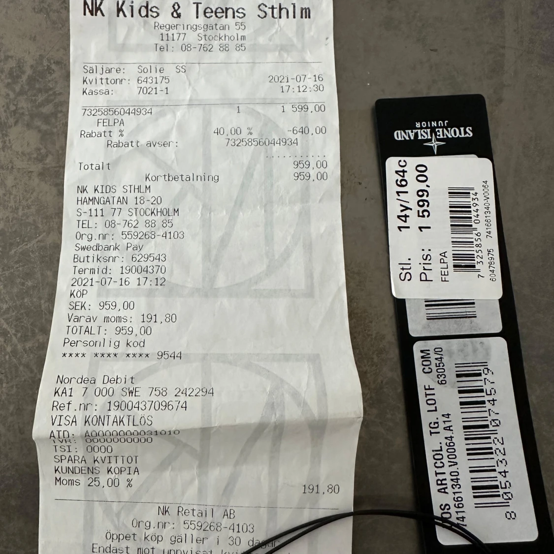 Grå långärmad tröja från Stone Island - 3