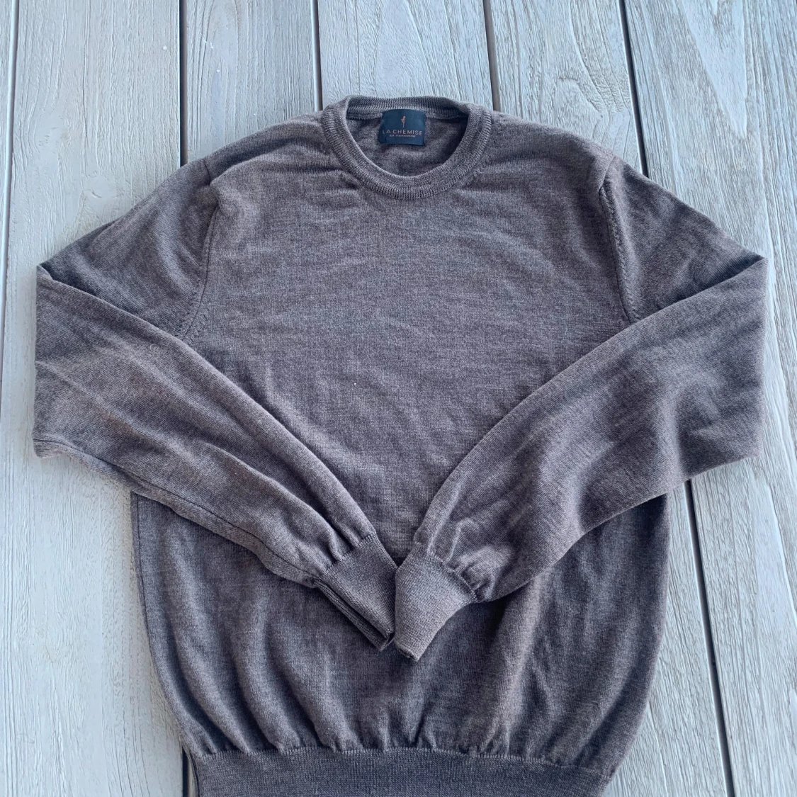 Brun merinoulltröja från La Chemise