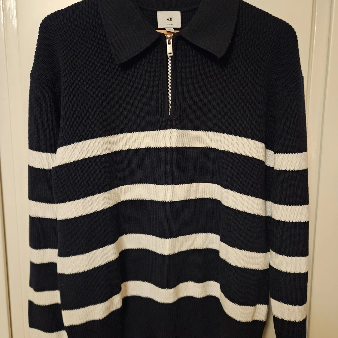 Randig half-zip från H&M
