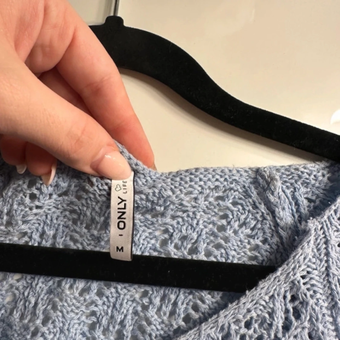 Ljusblå stickad tröja från ONLY - 91