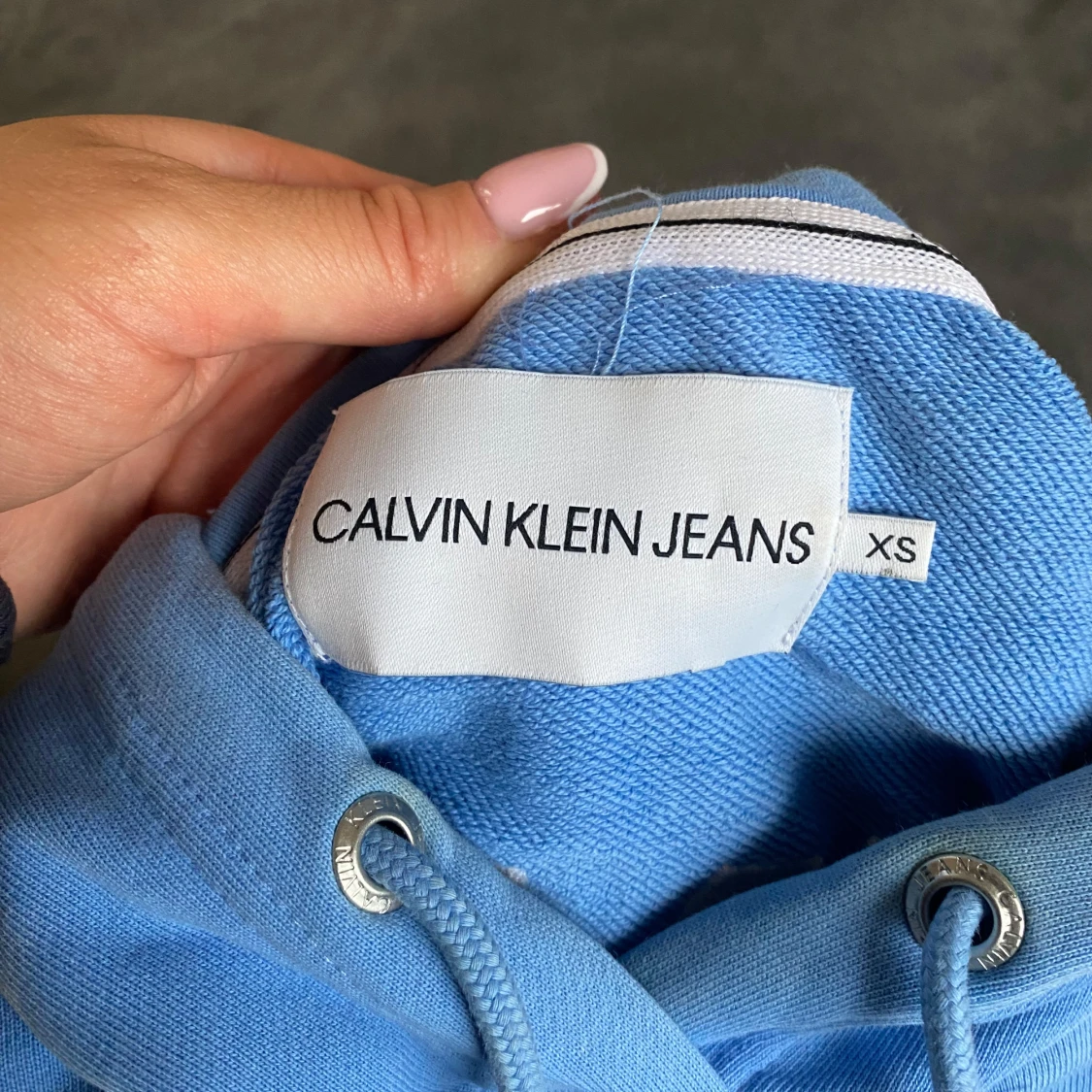 Blå hoodie från Calvin Klein Jeans - 92