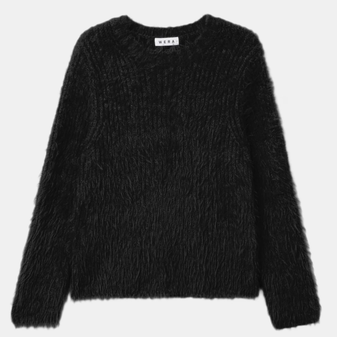 Svart fluffig tröja 