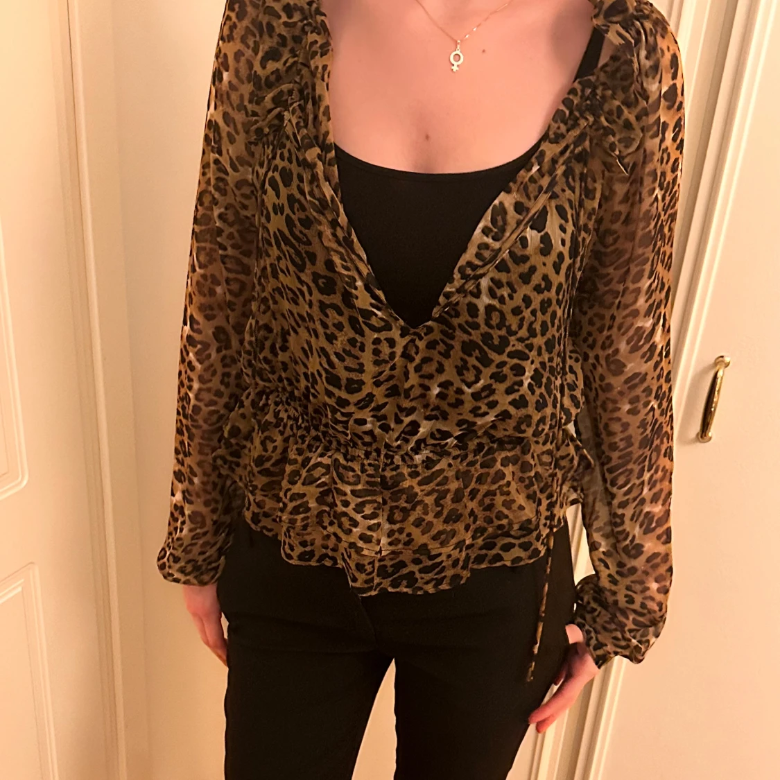 Leopard mönstrad blus - 91
