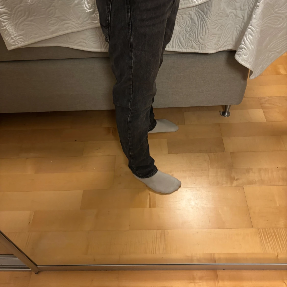 Svarta jeansbyxor - 92