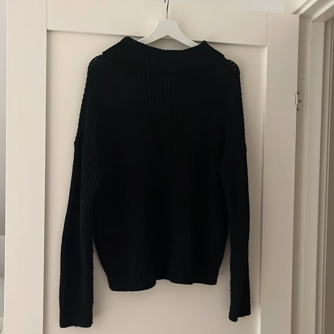 Stickad halvzip  - 91