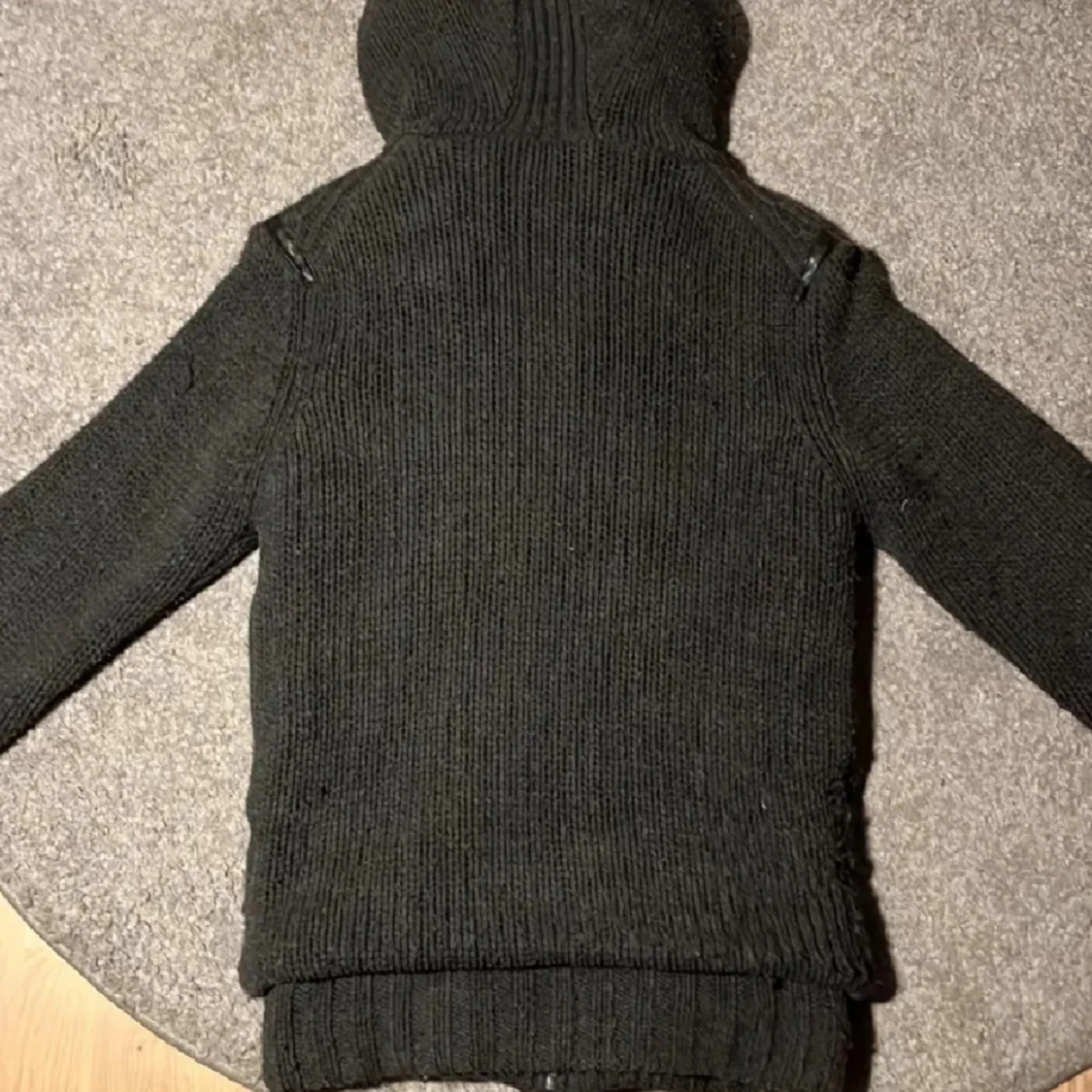 Fodrad cardigan med päls - 3