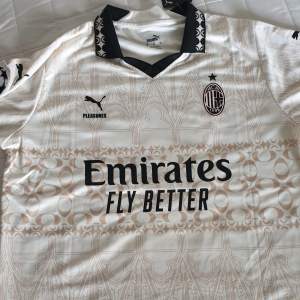 Hej säljer nu min AC Milan X Puma X Pleasures tröja. Den är helt ny och aldrig använd, storlek XL men passar mer som L.