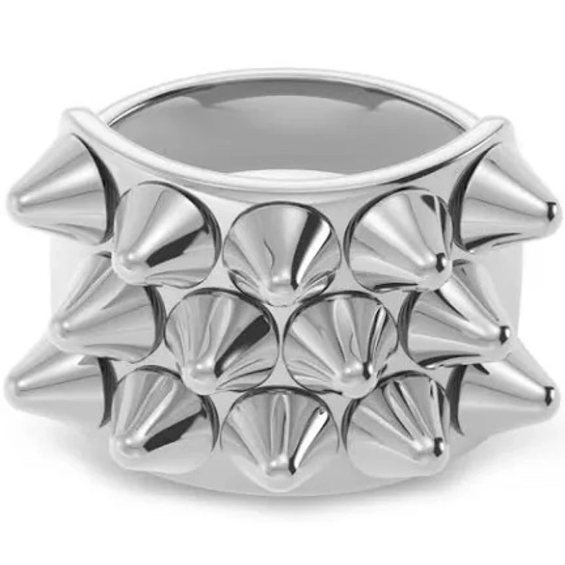 Silvrig ring med nitar från Edblad🩷