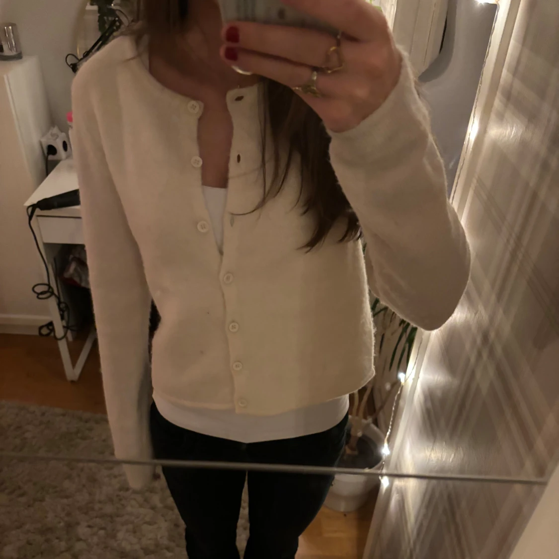 Vit  kofta från Gina tricot  - 91