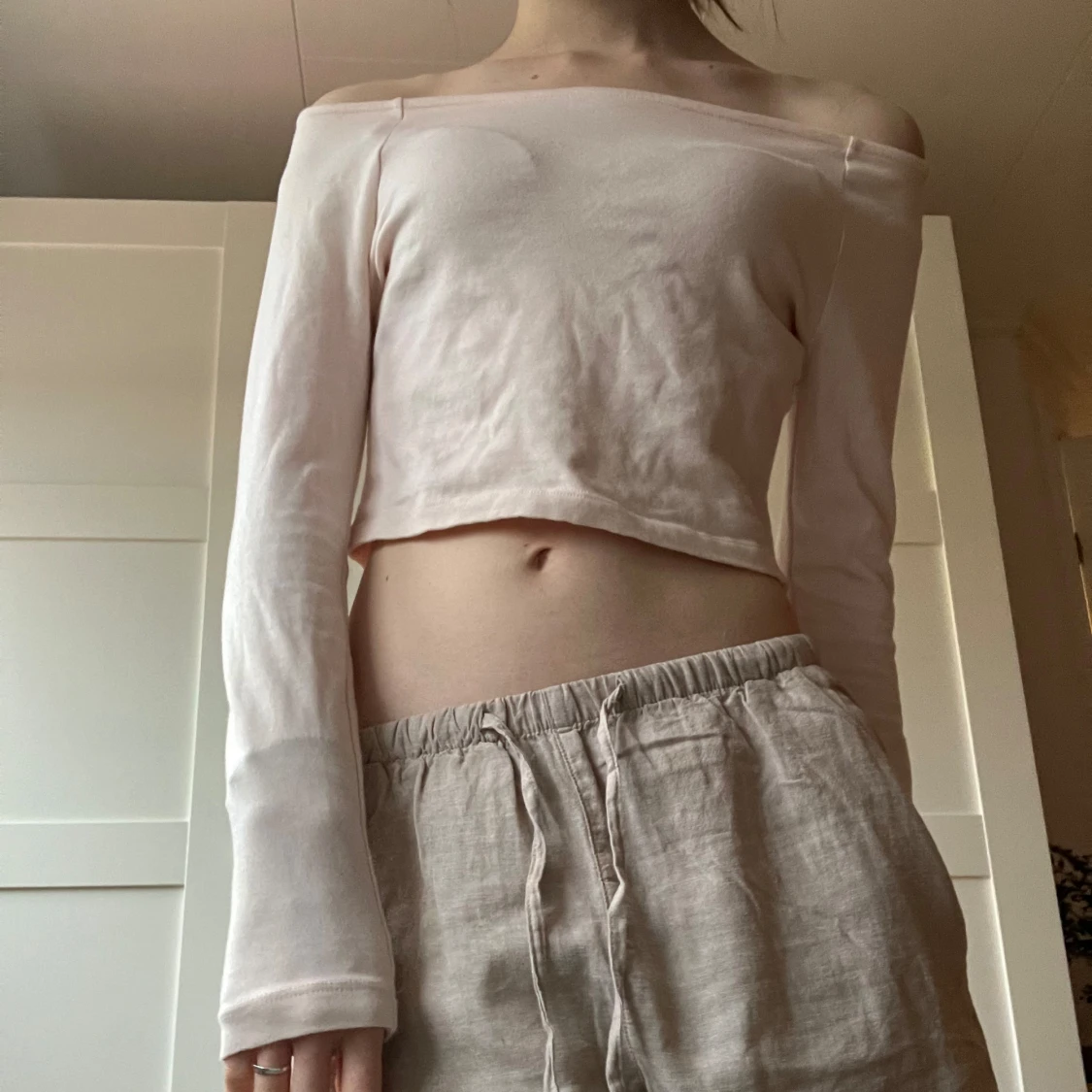 Beige offshoulder topp - 90