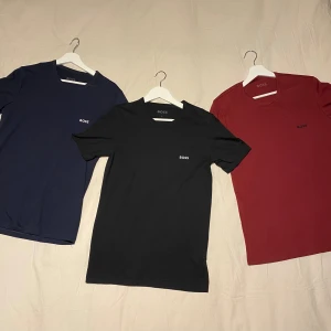Boss t-shirts - Hugo boss t-shirts i tre olika färger. De är OANVÄNDA, och har inga defekter. Säljer då jag aldrig använt de.   OBS: det är 250 PER t shirt egentligen, men säljer alla tre ihop för 450