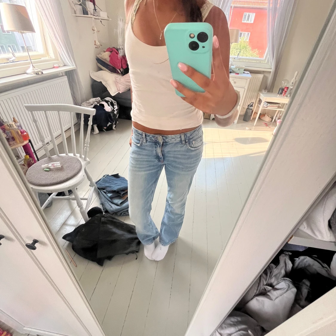Lågmidjade jeans
