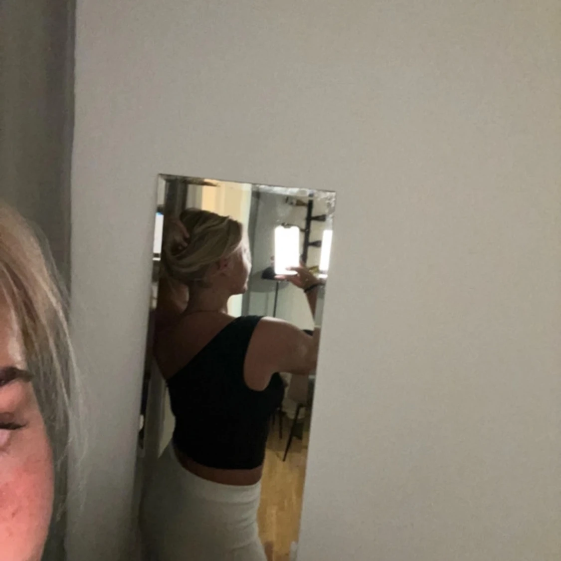 Svart Offshoulder topp - 91