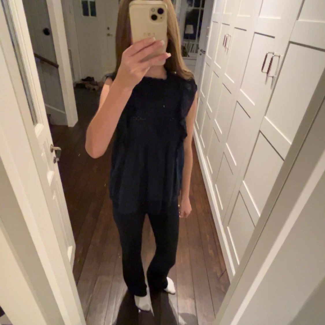 Mörkblå blus från Lindex  - 1