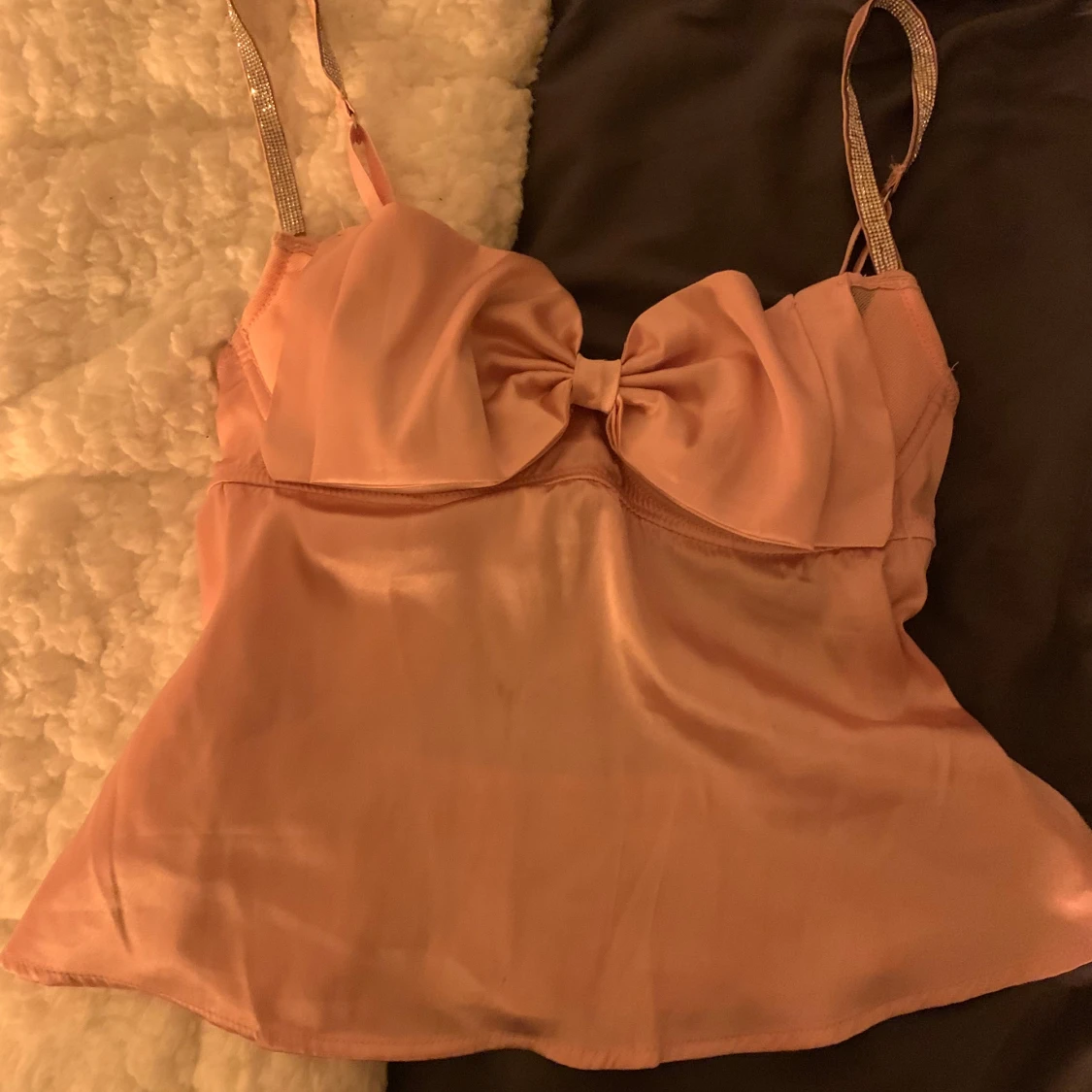 Rosa satin pj