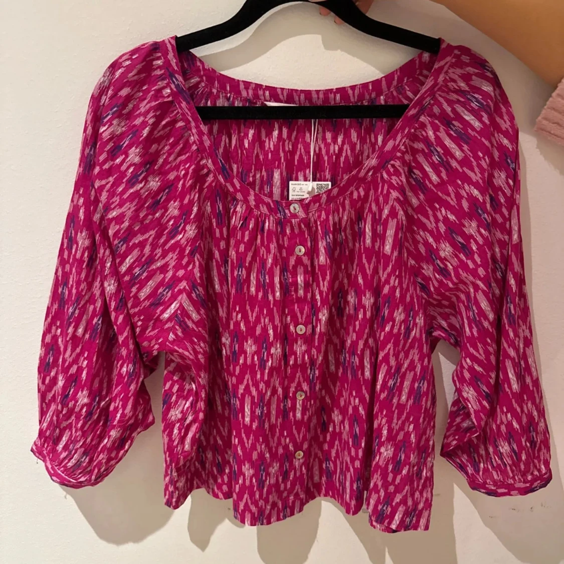 Mango rosa topp, storlek XS