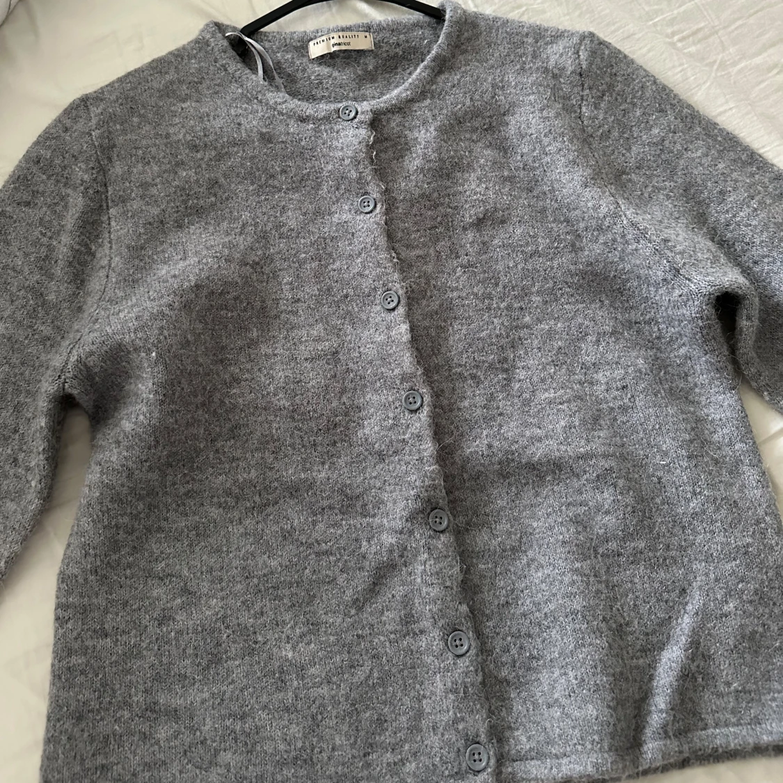 Grå kofta från Gina trickot  - 90