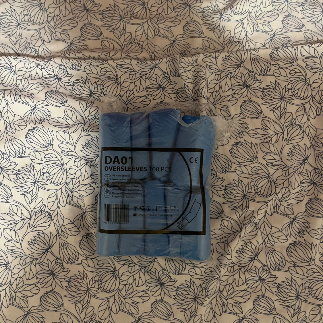 Blå engångsärmar DAO1