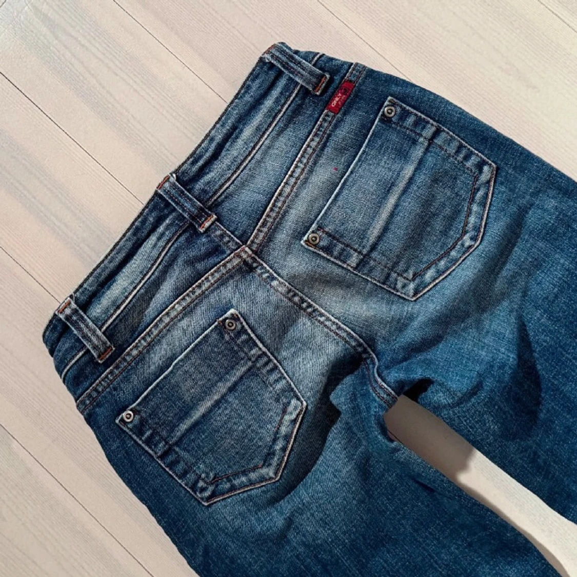 Blå bootcut jeans - 91