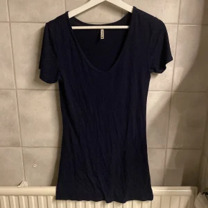 Svart v-ringad topp från Chicorée - Säljer en stilren svart v-ringad topp från Chicorée. Perfekt för en enkel och snygg look. Toppen har korta ärmar och är gjord i ett mjukt material.