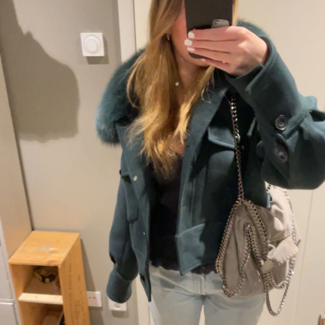 Mörkgrön meotine jacka 