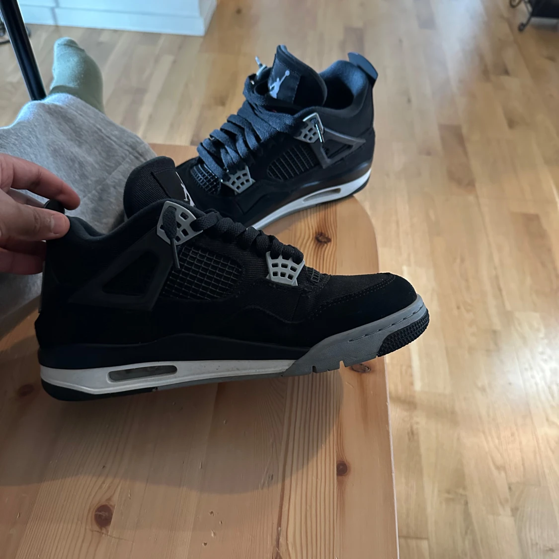 Jordan 4 black canvas - 91