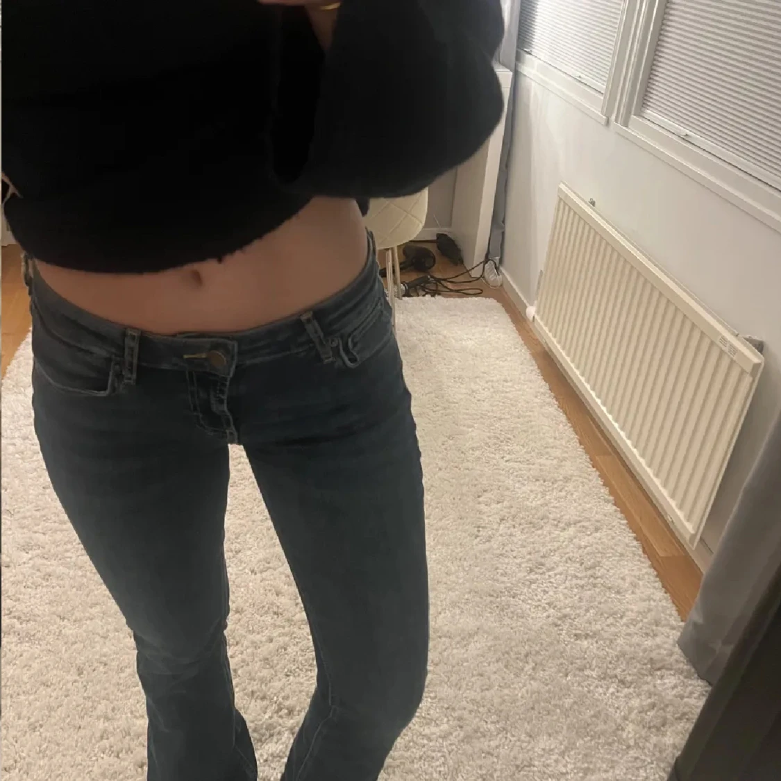 lågmidjade jeans 