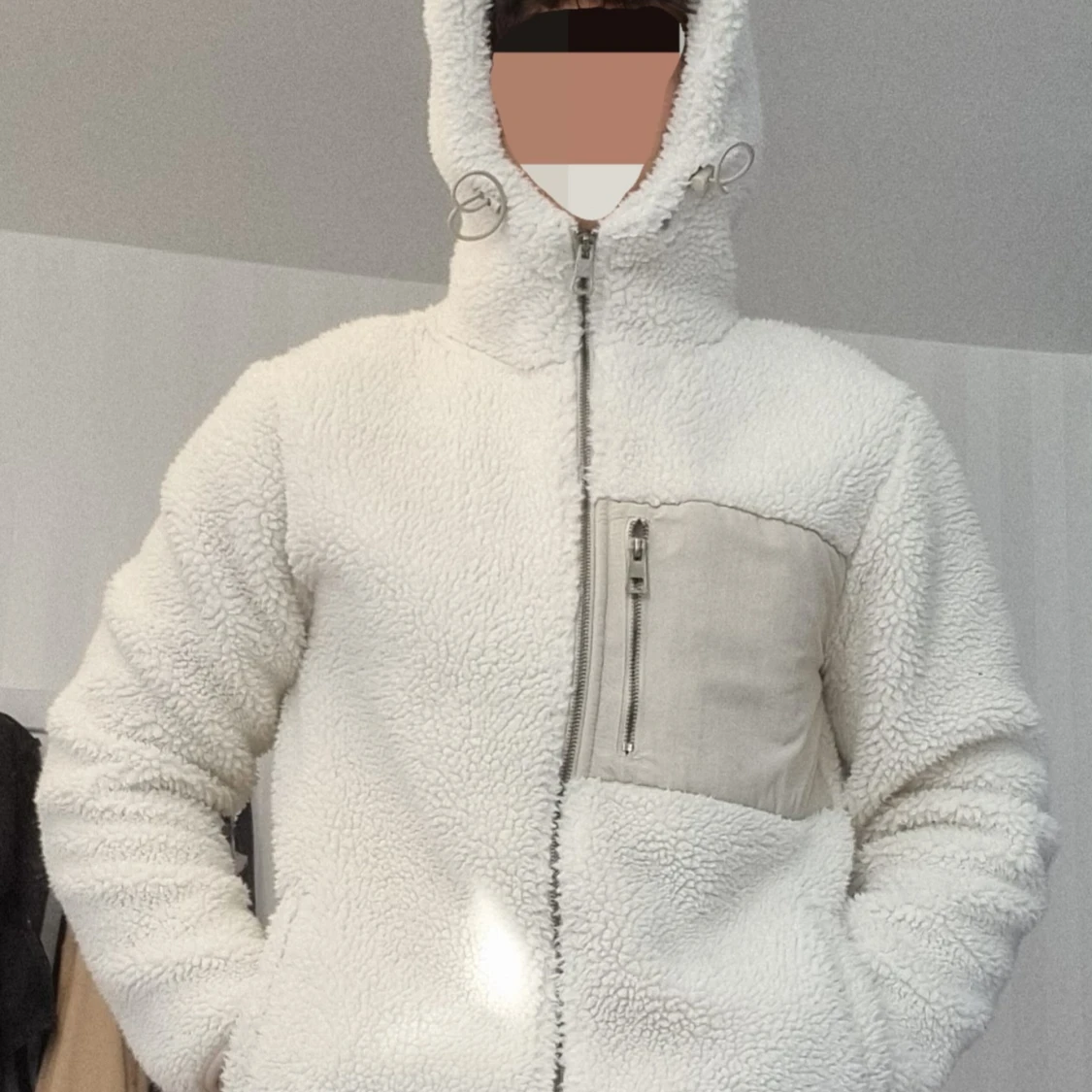 Vit teddyjacka från SMOG - 92