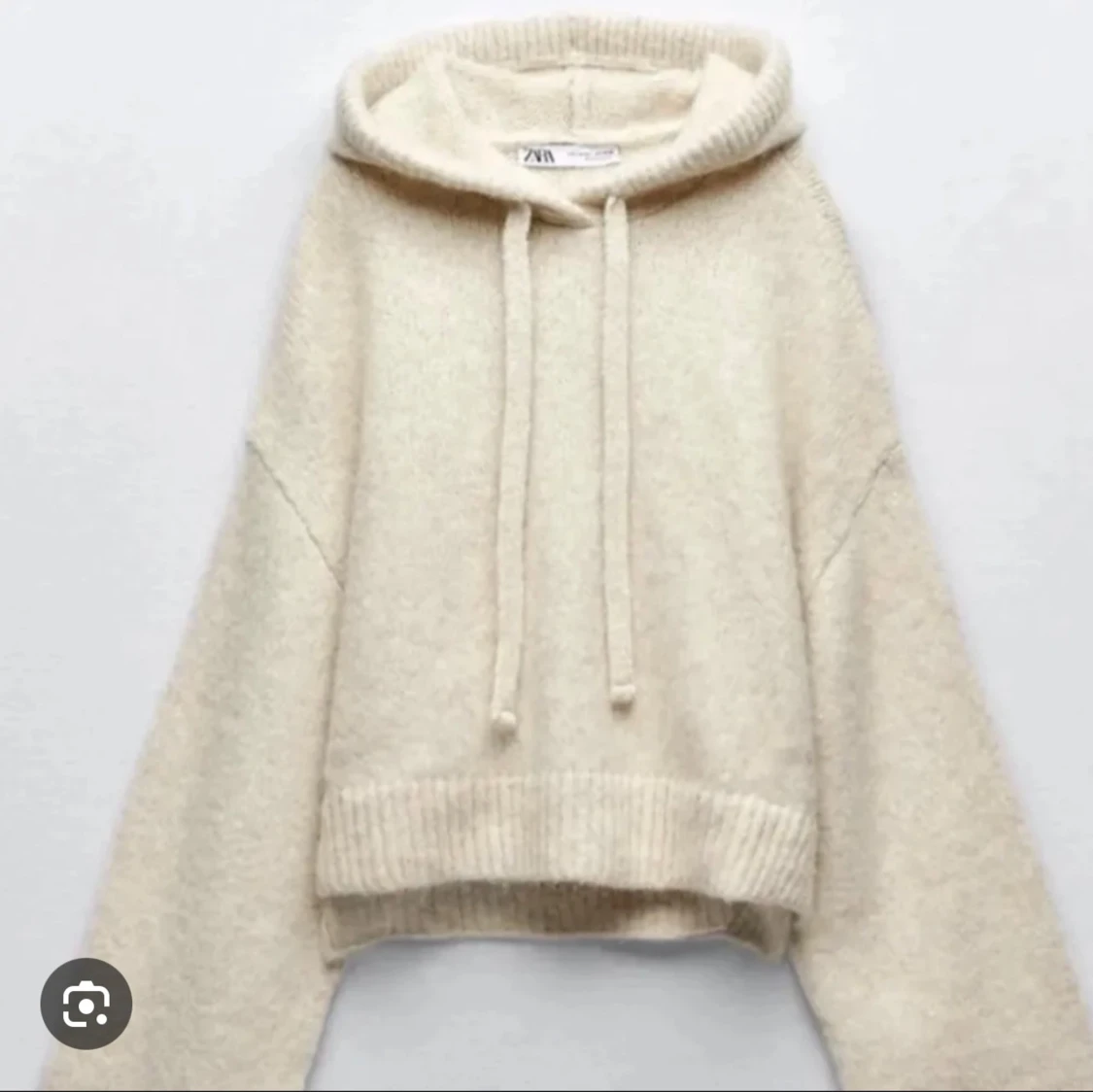 Stickad hoodie  - 91