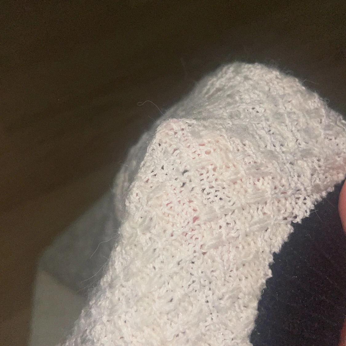 Vit stickad kofta från MNG - 4