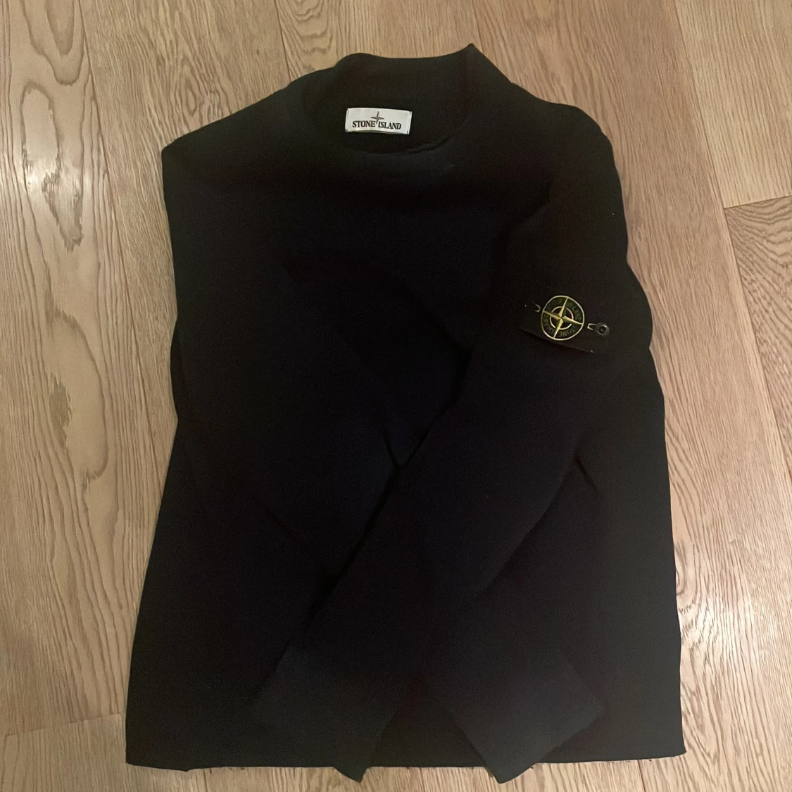 Blå stickad långärmad tröja från Stone Island - 4