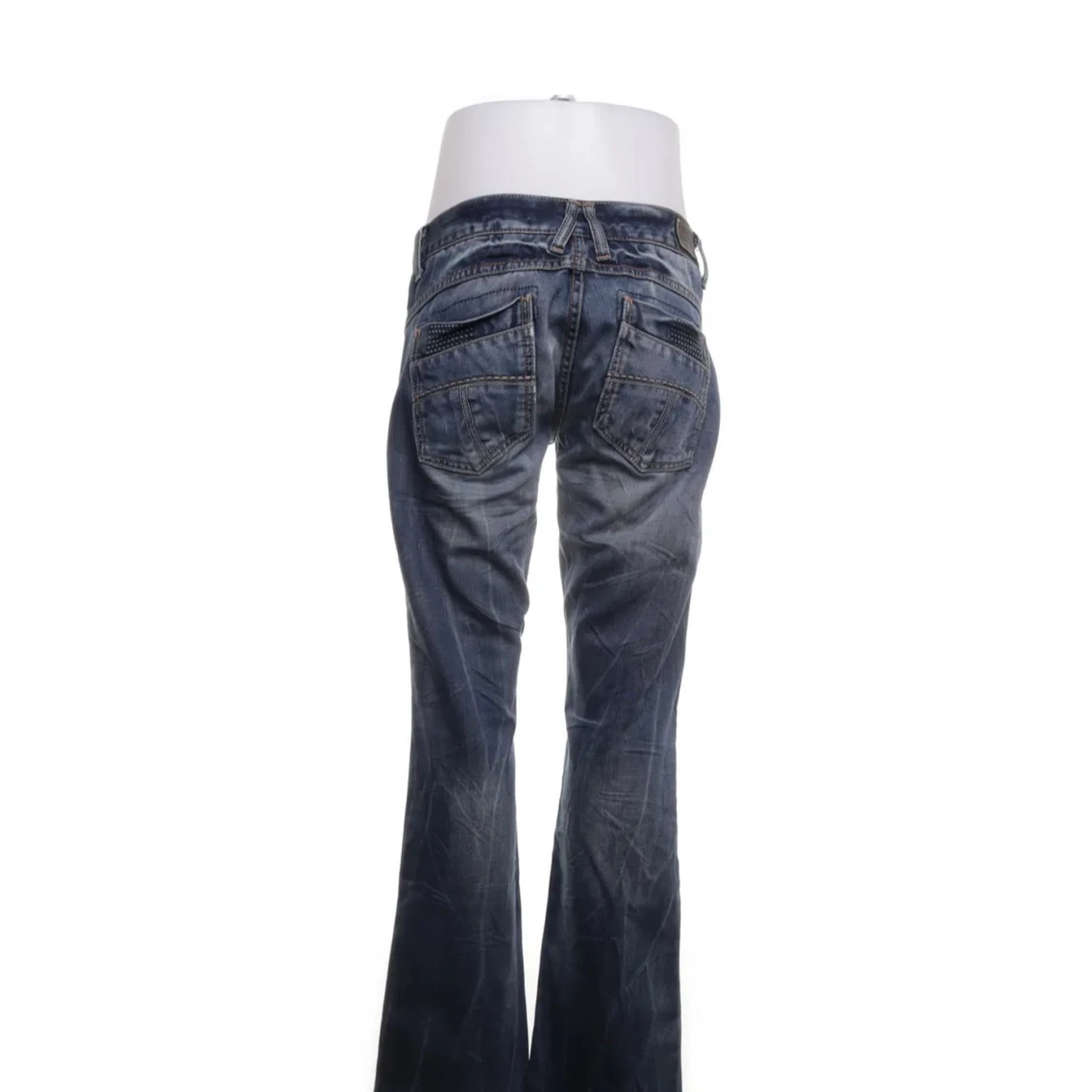 Blå bootcut jeans från M.O.D - 1