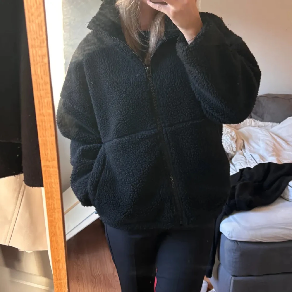 Svart teddyjacka - 2