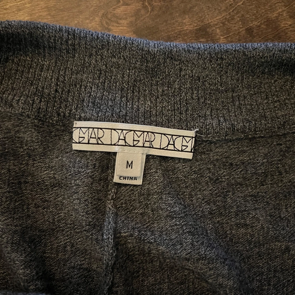 Set i merinoull, grå polotröja och byxor från Dagmar, stl S-M - 3